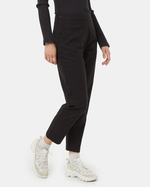 Black-Mid-Rise-Tapered-Cropped-Pants