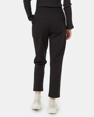 Black-Mid-Rise-Tapered-Cropped-Pants