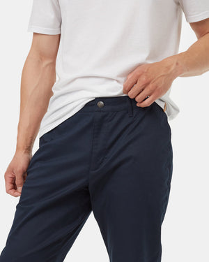 Blue-Mid-Rise-Full-Length-Straight-Pants