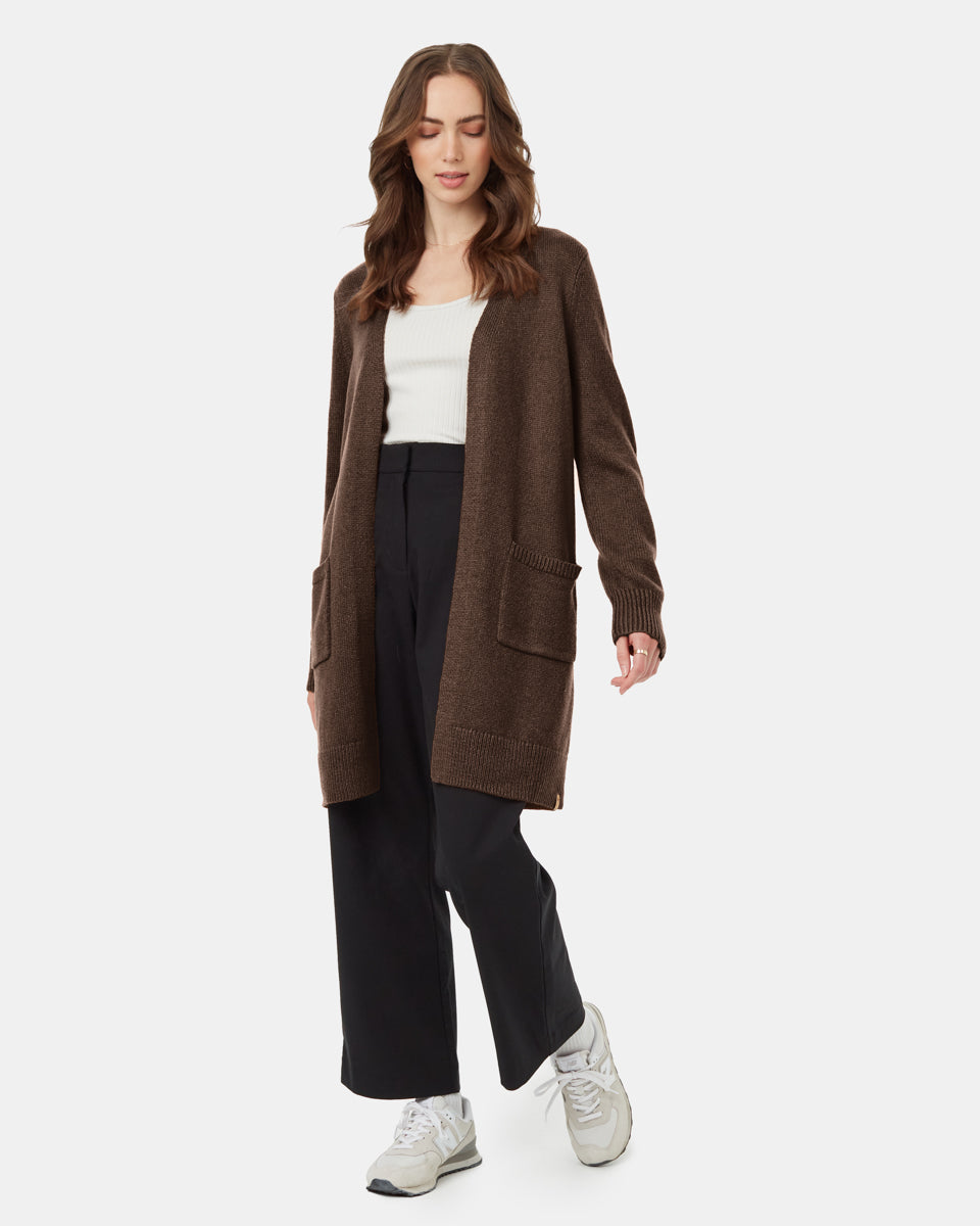 Womens Highline Wool Cardigan Recycled Polyester