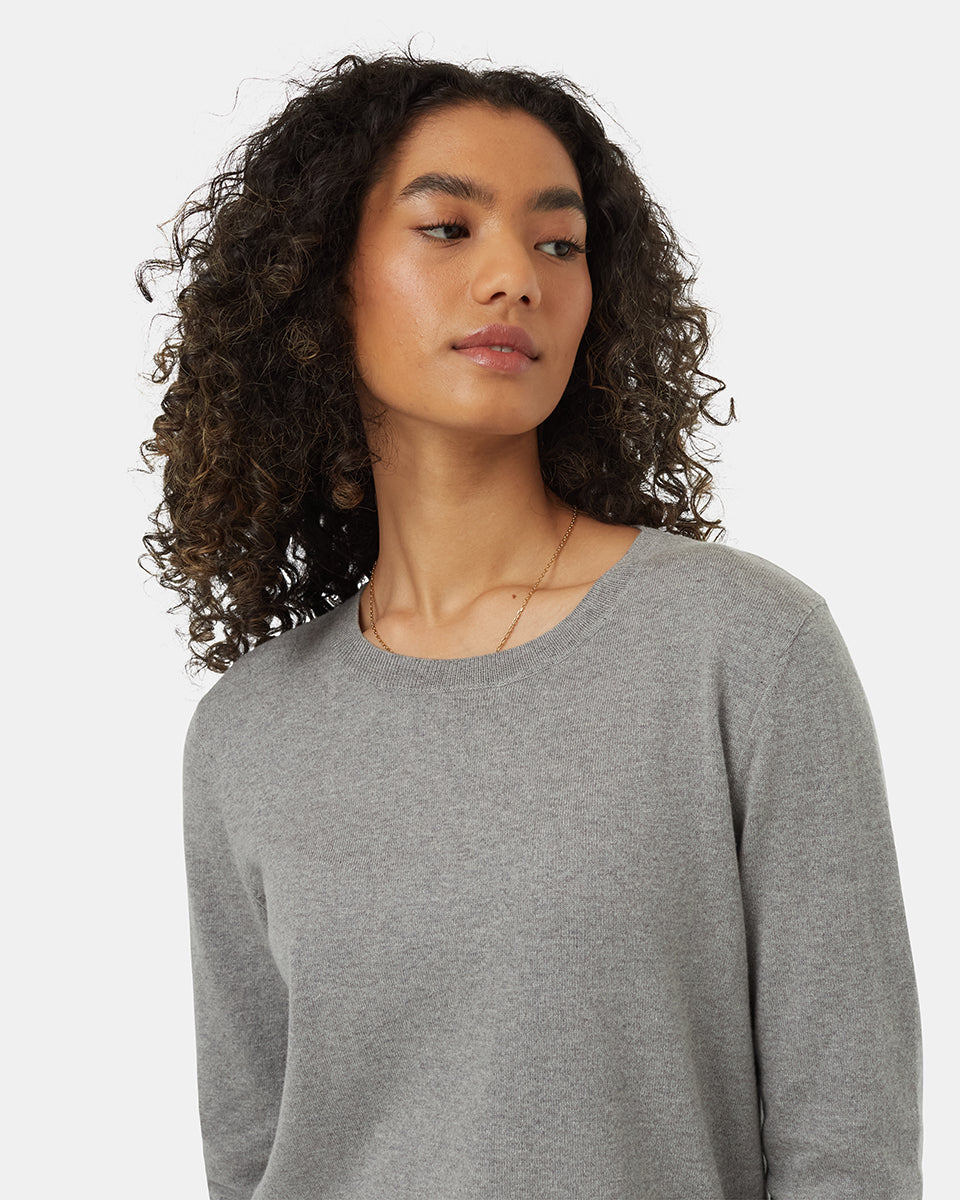 Womens Highline Fine Gauge Sweater Organic Cotton
