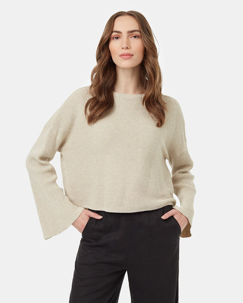 Plus size bell sleeve sweater best sale