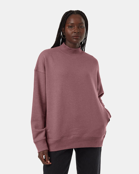 Treefleece Oversized Mock Neck Recycled Materials