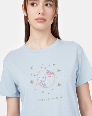 Blue Mother Earth Graphic Tee