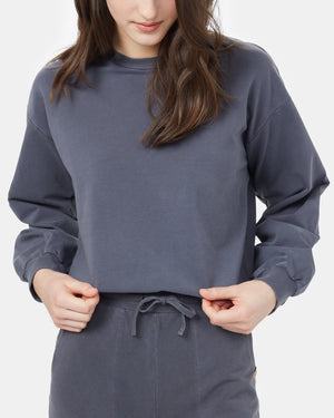 Gray Women's Balloon Sleeve Pullover