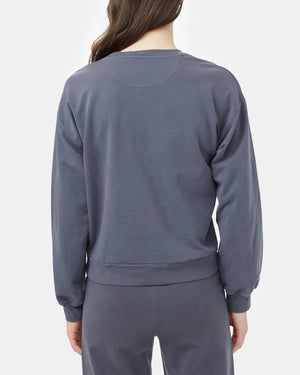 Gray Women's Balloon Sleeve Pullover