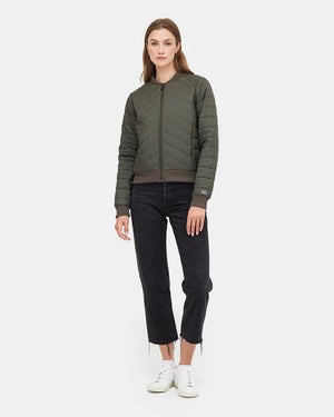 Green  Women's Insulated Bomber Jacket