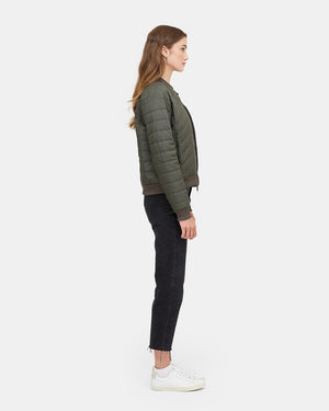 Green  Women's Insulated Bomber Jacket