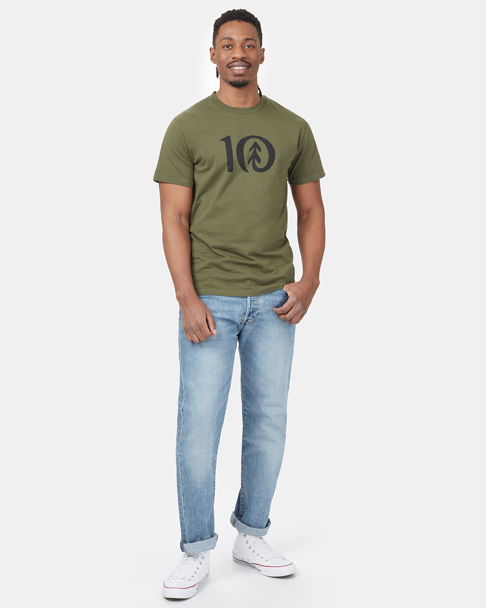 Mens Ten T Shirt Organic Cotton