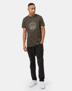 Green Men's Organic Cotton Graphic Tee