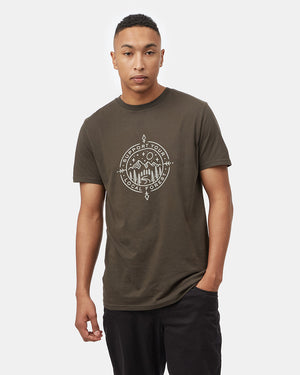 Green Men's Organic Cotton Graphic Tee