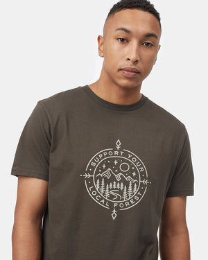 Green Men's Organic Cotton Graphic Tee