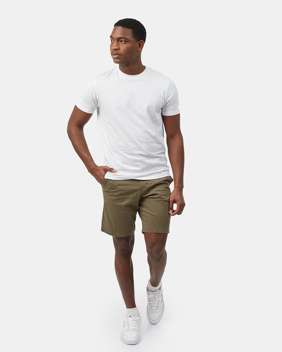 Cotton twill shorts men's shop