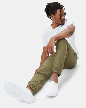 Green Mens Recycled Polyester Joggers