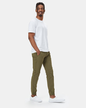 Green Mens Recycled Polyester Joggers