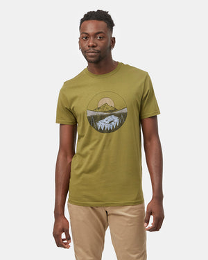 Green Organic Cotton Crew Neck T-Shirt