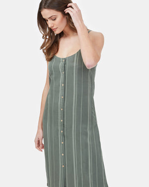 Green Summer Midi Dress