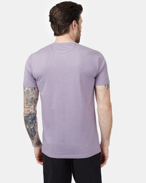 Purple Recycled Polyester Crew Neck Tee