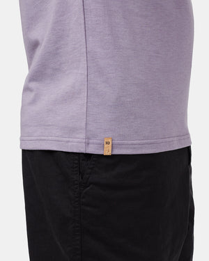 Purple Recycled Polyester Crew Neck Tee