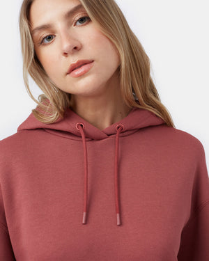 Red Organic Cotton Oversized Hoodie