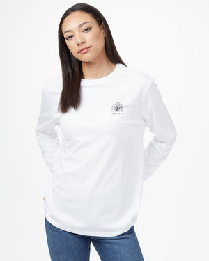 White Organic Cotton Oversized Long Sleeve Top