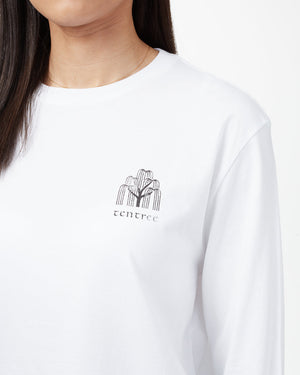 White Organic Cotton Oversized Long Sleeve Top