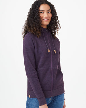 Purple Organic Cotton Zip-Up Hoodie