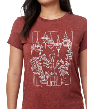 Red,Gray Tree Graphic Tee