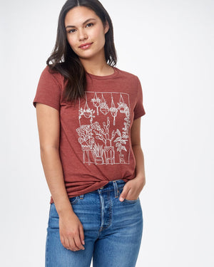 Red,Gray Tree Graphic Tee