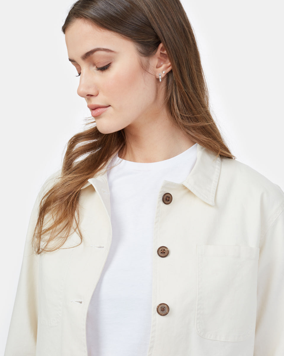 Womens Canvas Utility Jacket Organic Cotton
