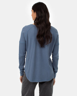 Women's Waffle Knit Longsleeve Top